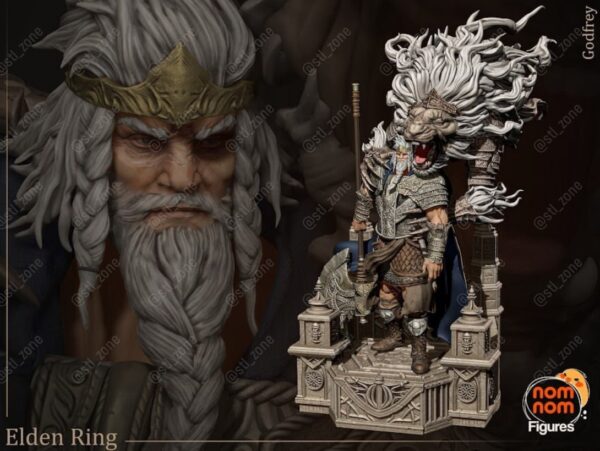 Godfrey - Elden Rig STL 3D PRINTING - Imagen 2